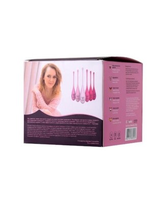 xEROMANTICA Set of 6 vaginal balls K-ROSE,silicone, pink