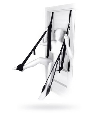 Anonymo Sex swing on the door , nylon, black