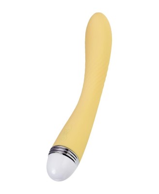 Vibrator Flovetta by Toyfa Calla, silicone, yellow, 22 cm