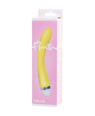 Vibrator Flovetta by Toyfa Calla, silicone, yellow, 22 cm
