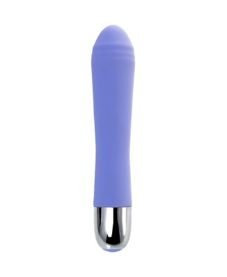 Vibrator with clitoral stimulation Flovetta Crocus, silicone, purple, 17.5 cm