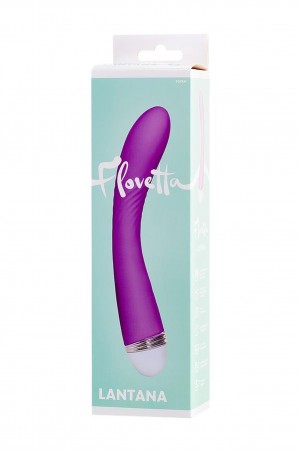 Vibrator Flovetta by Toyfa Lantana, silicone, purple, 22 cm