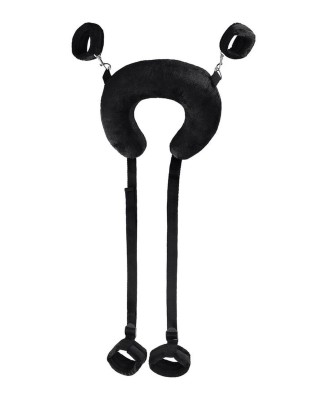 Anonymo fixing sling with pillow, velour, black, 127 cm