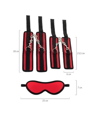 Anonymo bandage set, polyester, red