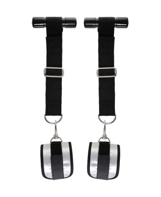 Anonymo hand clamps, polyester, silver, 23 cm