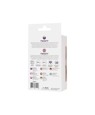 ToDo by Toyfa Anal plug Twisty, silicone, purple, 14 cm, O 3.2 cm