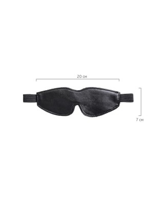 Anonymo mask, PU leather, black, 26.5 cm