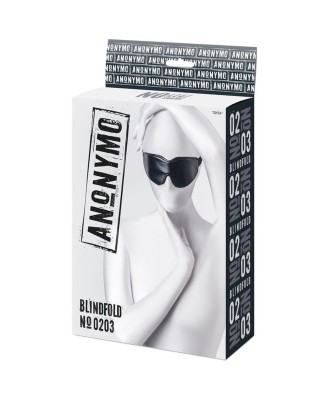 Anonymo mask, PU leather, black, 26.5 cm
