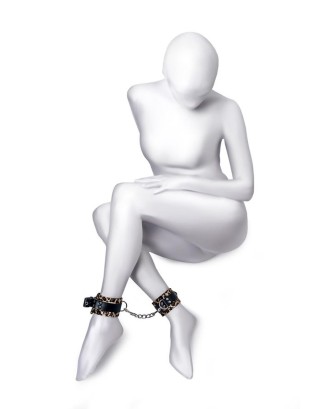 Anonymo handcuffs, PU leather, print, 27 cm