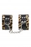 Anonymo handcuffs, PU leather, print, 27 cm