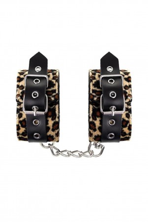 Anonymo handcuffs, PU leather, print, 27 cm