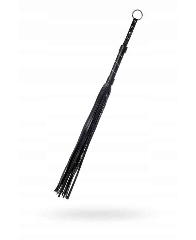 Anonymo flogger, PU leather, black, 64 cm