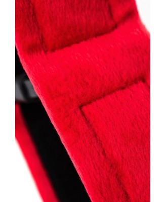 Anonymo handcuffs, velour, red, 29 cm