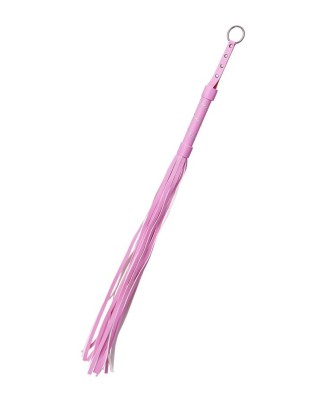 Anonymo flogger, PU leather, pink, 64 cm