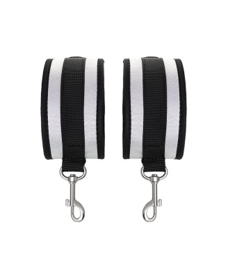 Anonymo anclecuffs, polyester, silver, 28.5 cm