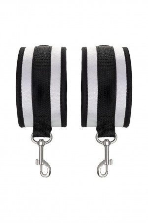 Anonymo anclecuffs, polyester, silver, 28.5 cm