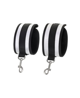 Anonymo anclecuffs, polyester, silver, 28.5 cm