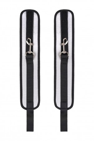 Anonymo anclecuffs, polyester, silver, 28.5 cm