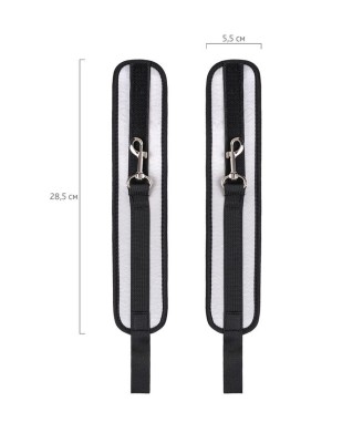 Anonymo anclecuffs, polyester, silver, 28.5 cm