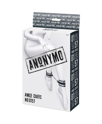 Anonymo anclecuffs, polyester, silver, 28.5 cm