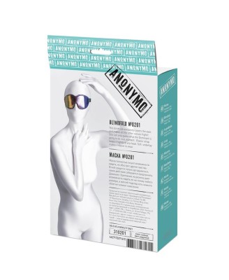 Anonymo mask, PVC, print, 27.5 cm