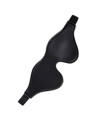 Anonymo mask, PU leather, print, 26 cm