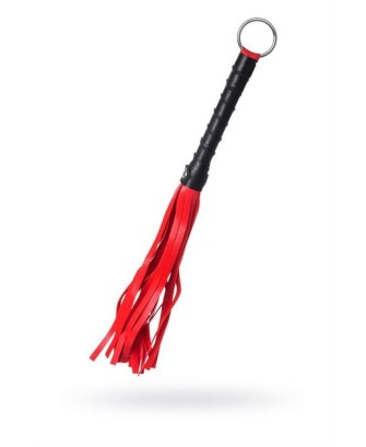 Anonymo flogger, PU leather, red, 28 cm