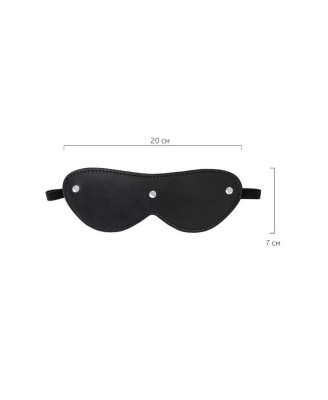 Anonymo mask, PU leather, black, 24 cm
