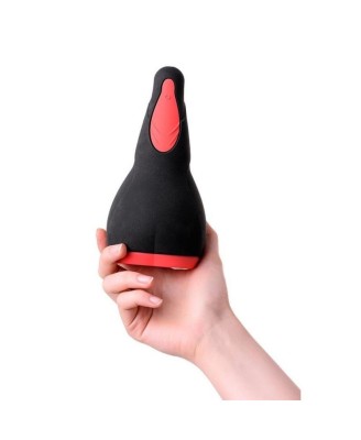 EROTIST Eruption  Rechargeable masturbator, Silicone, Black, 18.5 cm.