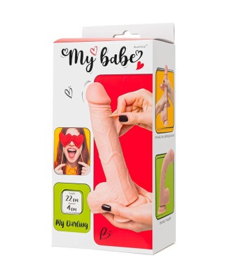 My Babe My Darling Realistic Dildo, TPE, Nude, 22 cm