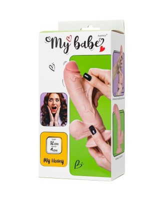 Dildo My babe by RealStick My Honey, flesh,TPE, 18cm