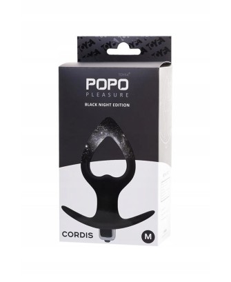 TOYFA POPO Pleasure Anal Plug Cordis M Vibro Black