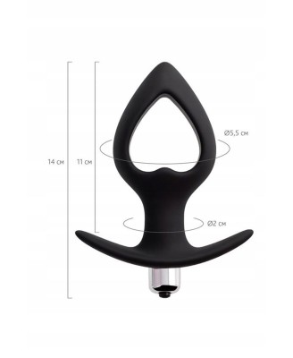 TOYFA POPO Pleasure Anal Plug Cordis M Vibro Black