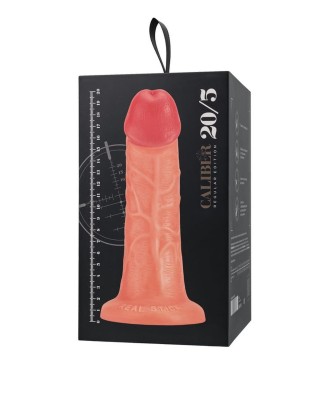Realistic dildo Caliber 20/5 , PVC, flesh,  length 20cm, diameter 5cm