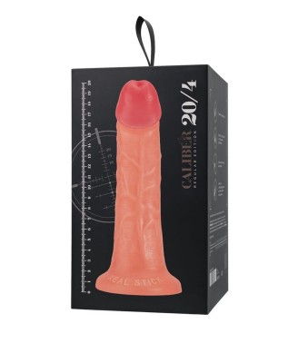 Realistic dildo Caliber 20/4 , PVC, flesh,  length 20cm, diameter 4cm