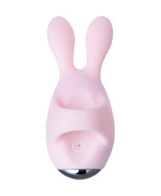JOS VITA finger vibrating egg and vibrating attachment, silicone, powder pink, 8.5 and 8 cm