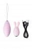 JOS VITA finger vibrating egg and vibrating attachment, silicone, powder pink, 8.5 and 8 cm