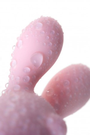JOS VITA finger vibrating egg and vibrating attachment, silicone, powder pink, 8.5 and 8 cm