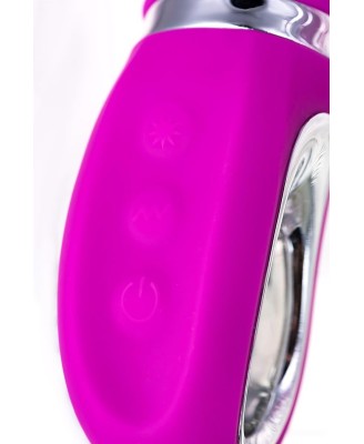 JOS JOLY, Vibrator with clitoral stimulator with WOW mode, silicone, fuchsia, 19.6 cm