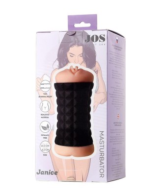 JOS JANICE, Masturbator double-sided, TPR, fleshy, 14.5 cm