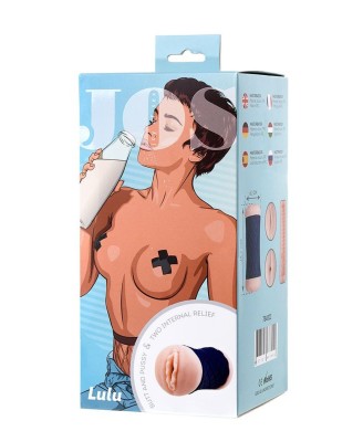 JOS LULU, Masturbator double-sided, TPR, fleshy, 14.5 cm