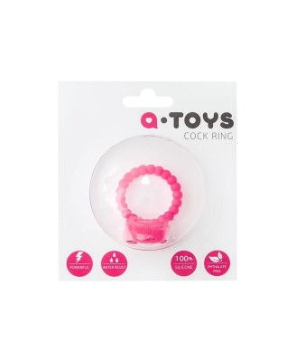 A-TOYS, Penis VibroRing, Silicone, Pink, O3.5 cm