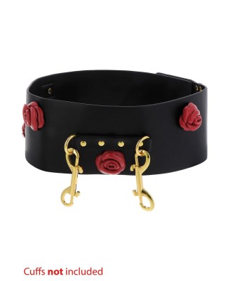 Wild Roses Bondage Belt Black