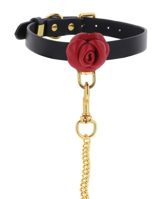 Wild Roses Collar & Leash Black
