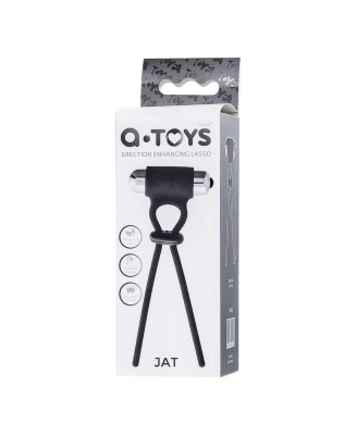 A-Toys Erection enhancing lasso Jat , black, silicone, 14cm