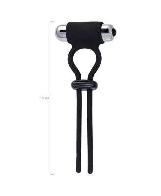 A-Toys Erection enhancing lasso Jat , black, silicone, 14cm