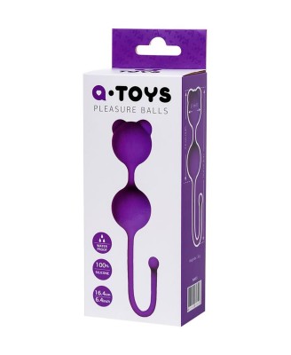 Pleasure balls A-Toys PURPLE