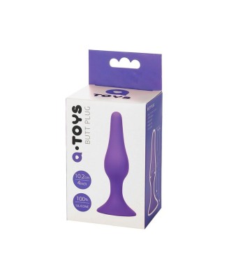 A-TOYS, Anal Plug, Silicone, Purple, 10.2 cm