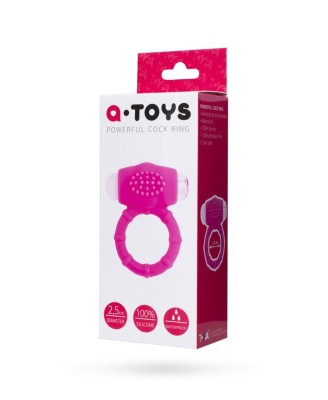A-TOYS, Penis VibroRing, Silicone, Pink, O2.5 cm