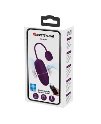 PRETTY LOVE - Nymph, 12 vibration functions Mobile APP Long-distance Control, ABS, 1 AAA battery